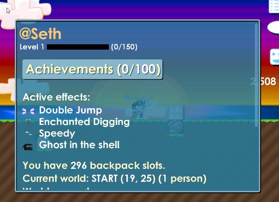 Local player wrench dialog