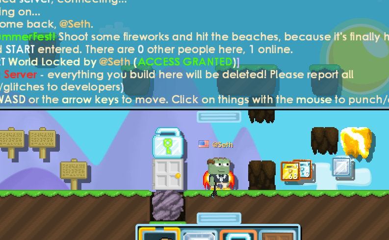 Dropped items being saved